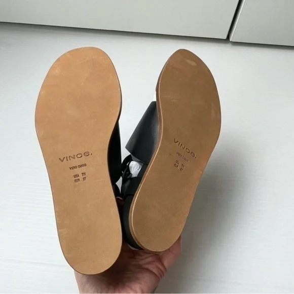 Vince womens black ankle wrap forester sandal size 7M - Picture 7 of 11